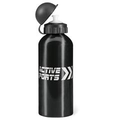 Vue Bouteille en alu. 600 ml - Biscing de couleur noir| Krokrodeal