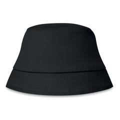 Vue Bob en coton 160 gr/m² - Bilgola de couleur noir| Krokrodeal