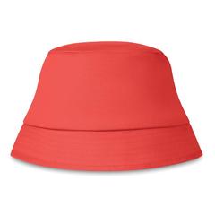 Vue Bob en coton 160 gr/m² - Bilgola de couleur rouge| Krokrodeal