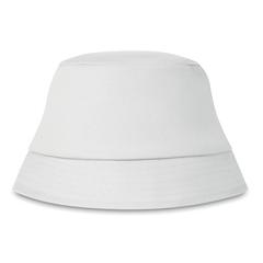 Vue Bob en coton 160 gr/m² - Bilgola de couleur blanc| Krokrodeal