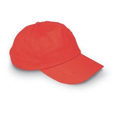 Vue Casquette base-ball en coton - Glop cap de couleur rouge| Krokrodeal