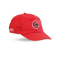 Vue Casquette base-ball en coton - Glop cap de couleur rouge| Krokrodeal