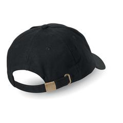 Vue Casquette base-ball en coton - Natupro de couleur noir| Krokrodeal