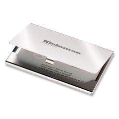 Vue Etui cartes de visite en métal - Stanwell de couleur gris| Krokrodeal