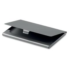 Vue Etui cartes de visite en métal - Stanwell de couleur gris| Krokrodeal