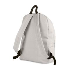 Vue Sac à dos en polyester - Bapal de couleur gris| Krokrodeal