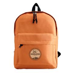 Vue Sac à dos en polyester - Bapal de couleur orange| Krokrodeal