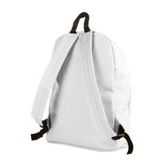 Vue Sac à dos en polyester - Bapal de couleur blanc| Krokrodeal