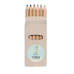 Vue 6 Crayons de couleur - Abigail de couleur -| Krokrodeal