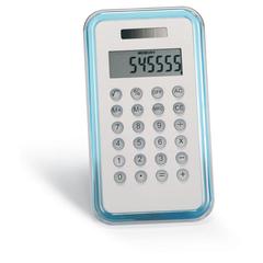 Vue Calculatrice dual 8 chiffres - Culca de couleur bleu| Krokrodeal