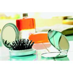Vue Brosse/miroir pliable - B beauty de couleur gris| Krokrodeal