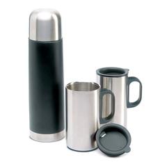 Bouteille thermos 2 tasses - Isoset publicitaire pas cher
