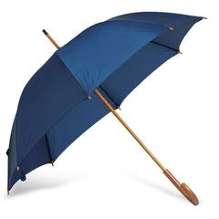 Vue Parapluie avec poignée en bois - Cala de couleur bleu| Krokrodeal