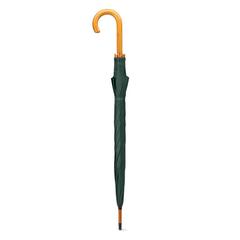 Vue Parapluie avec poignée en bois - Cala de couleur vert| Krokrodeal