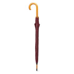 Vue Parapluie avec poignée en bois - Cala de couleur rouge| Krokrodeal