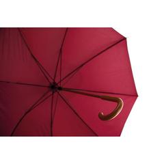 Vue Parapluie avec poignée en bois - Cala de couleur rouge| Krokrodeal
