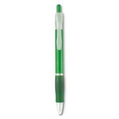 Vue Stylo bille grip caoutchouc - Manors de couleur vert| Krokrodeal