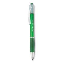 Vue Stylo bille grip caoutchouc - Manors de couleur vert| Krokrodeal