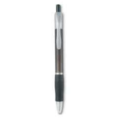 Vue Stylo bille grip caoutchouc - Manors de couleur gris| Krokrodeal