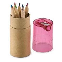 Vue Tube 12 crayons de couleur - Lambut de couleur rouge| Krokrodeal