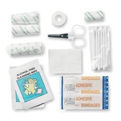 Vue Kit 1er secours - Gil de couleur rouge| Krokrodeal