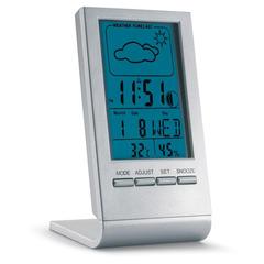 Vue Statio météo avec LCD bleu - Sky de couleur gris| Krokrodeal
