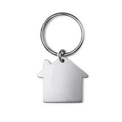 Vue Porte clés métal maison - Heim de couleur gris| Krokrodeal