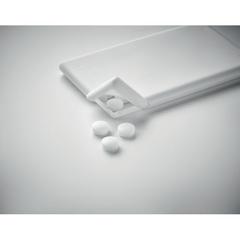 Vue Distributeur de menthe - Mintcard de couleur blanc| Krokrodeal