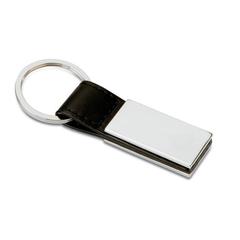 Porte-clés PU et métal - Rectanglo publicitaire pas cher