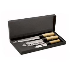 Vue Set 3 couteaux style japonais - Taki de couleur -| Krokrodeal