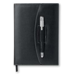 Vue Porte documents A5 - Nova de couleur noir| Krokrodeal