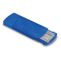 Vue Boîte de 5 pansements - Evan de couleur bleu| Krokrodeal