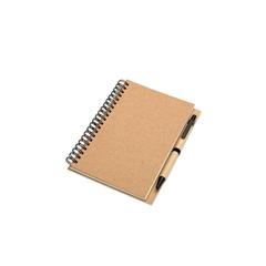 Vue B6 Bloc-notes recyclé 70pages - Bloquero de couleur marron| Krokrodeal