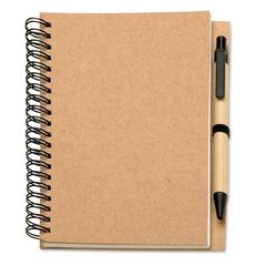 Vue B6 Bloc-notes recyclé 70pages - Bloquero de couleur marron| Krokrodeal