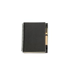 Vue B6 Bloc-notes recyclé 70pages - Bloquero de couleur noir| Krokrodeal