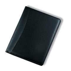 Vue Conférencier A4 en PU - Nadia de couleur noir| Krokrodeal