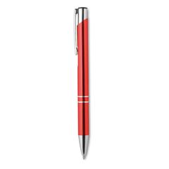 Vue Stylo-poussoir à l'encre noire - Bern de couleur rouge| Krokrodeal
