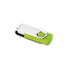 Vue Techmate. USB flash 16GB - Techmate pendrive de couleur vert| Krokrodeal
