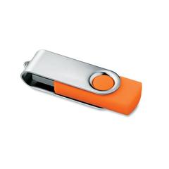 Vue Techmate. USB flash 16GB - Techmate pendrive de couleur orange| Krokrodeal