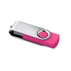 Vue Techmate. USB flash 16GB - Techmate pendrive de couleur rose| Krokrodeal
