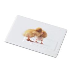 Vue Creditcard. USB flash 4GB - Memorama de couleur blanc| Krokrodeal
