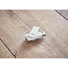 Vue Clé USB 16GB Antibactérienne - Tech clean de couleur blanc| Krokrodeal