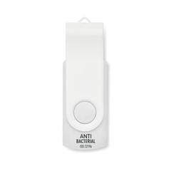 Vue Clé USB 16GB Antibactérienne - Tech clean de couleur blanc| Krokrodeal