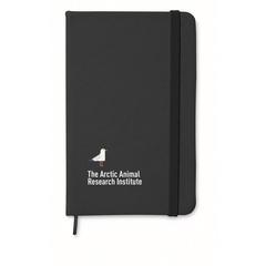 Vue Carnet A6 96 pages lignées - Notelux de couleur noir| Krokrodeal