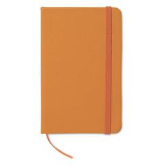 Vue Carnet A6 96 pages lignées - Notelux de couleur orange| Krokrodeal