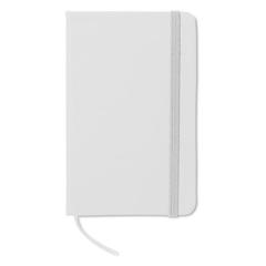 Vue Carnet A6 96 pages lignées - Notelux de couleur blanc| Krokrodeal