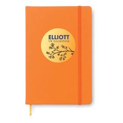 Vue Carnet A5 96 pages lignées - Arconot de couleur orange| Krokrodeal