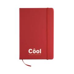 Vue Carnet A5 96 pages lignées - Arconot de couleur rouge| Krokrodeal