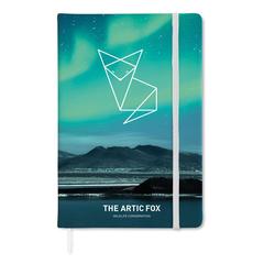 Vue Carnet A5 96 pages lignées - Arconot de couleur blanc| Krokrodeal