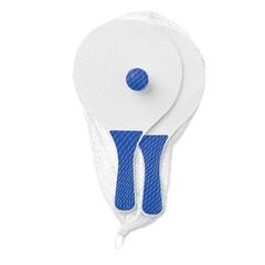 Vue Set tennis de plage - Mini match de couleur bleu| Krokrodeal